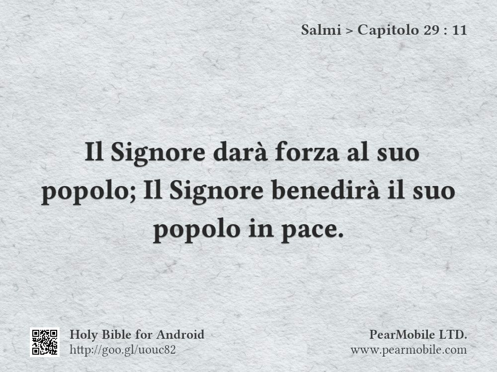 Salmi, Capitolo 29:11